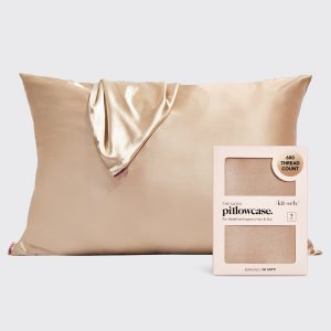 Satin Pillowcase in Champagne